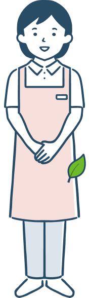 イメージイラスト:女性の介護職員